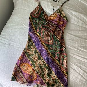 Zara Printed Mini Dress